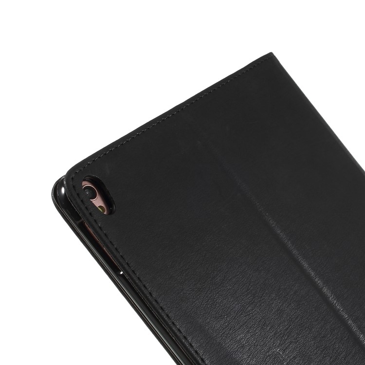 For iPad Pro 10.5-inch (2017) Imprint Butterfly Flower Leather Wallet Stand Case - Black-5