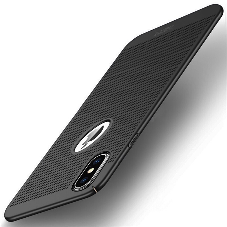 Caso Duro Do Telefone Móvel Da Dissipação De Calor Do PC De MOFI Para O Iphone X / 10 5,8 Polegadas - Preto-1