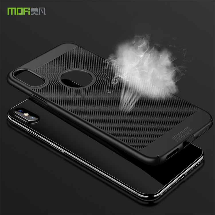 Caso Duro Do Telefone Móvel Da Dissipação De Calor Do PC De MOFI Para O Iphone X / 10 5,8 Polegadas - Preto-3