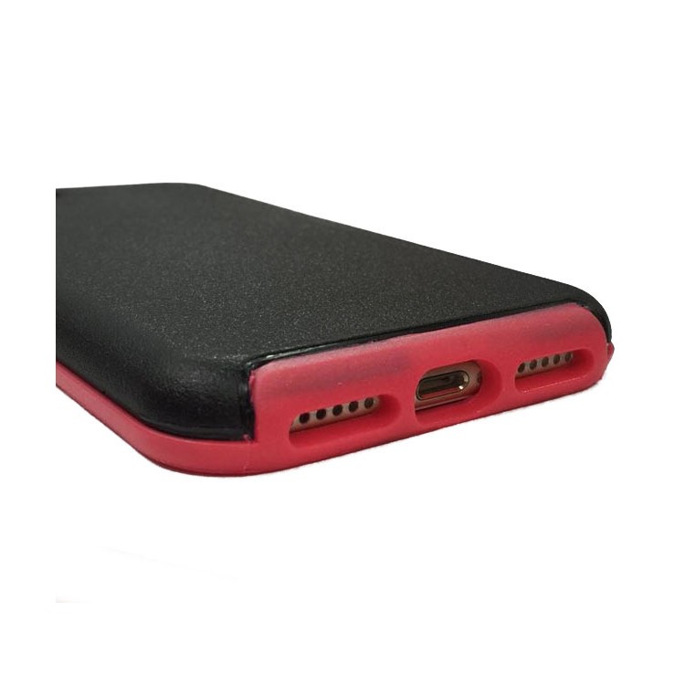 Two-tone PC + TPU Hybrid Phone Case for iPhone 8 / 7 - Black / Red-5