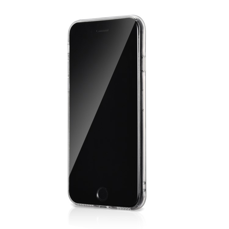 Rubberized IMD Patterned TPU Phone Cover for iPhone 8 / 7 4.7 inch - Abstract Face-3