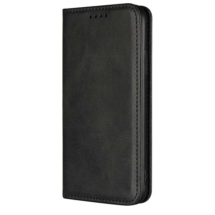 Magnetic Stand Leather Wallet Case for iPhone X - Black-2