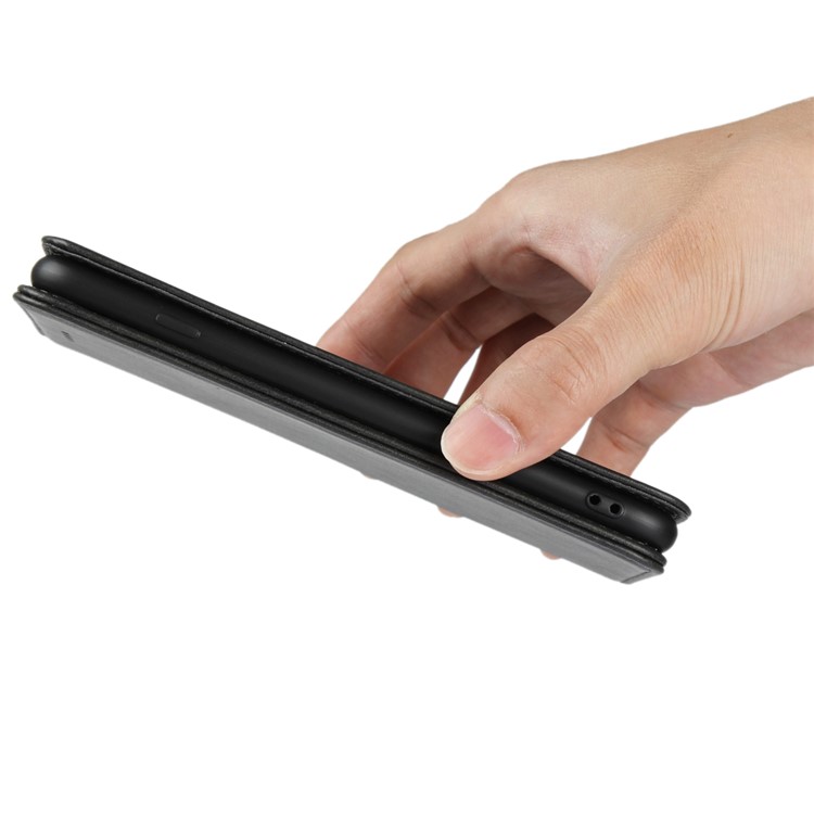Magnetic Stand Leather Wallet Case for iPhone X - Black-8