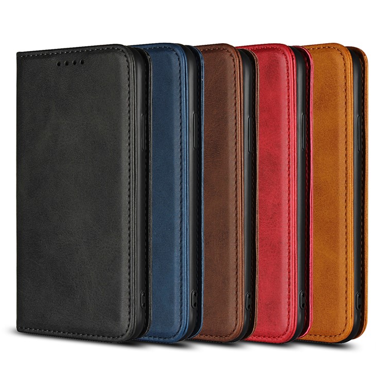 Magnetic Stand Leather Wallet Case for iPhone X - Black-9