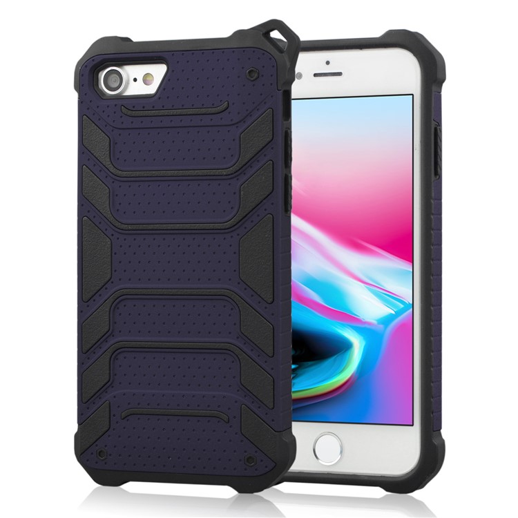 

ANGIBABE Паук Серии TPU + PC Ударопрочный Гибридный Защитный Кожух Для Iphone 8 / 7 4,7-дюймовый - Темно-синий