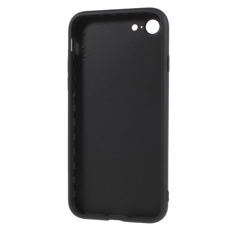 3D Flower Pattern Soft TPU Gel Case for iPhone 8/7 4.7 inch - Black-6