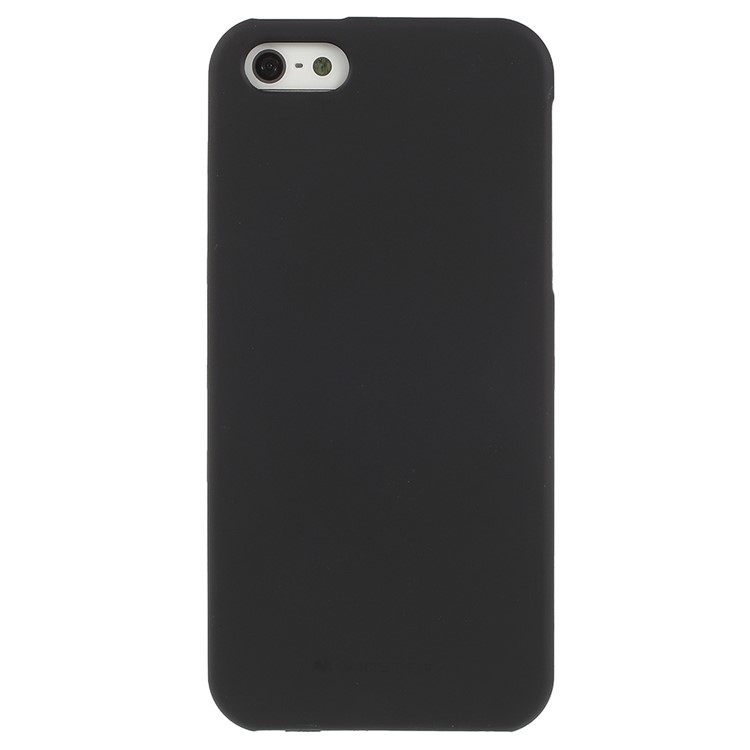 MERCURY GOOSPERY Matte Skin TPU Phone Cover for iPhone SE/5s/5 - Black-2