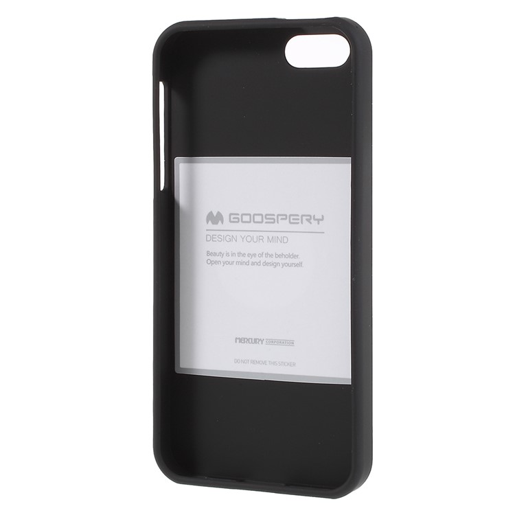 MERCURY GOOSPERY Matte Skin TPU Phone Cover for iPhone SE/5s/5 - Black-5