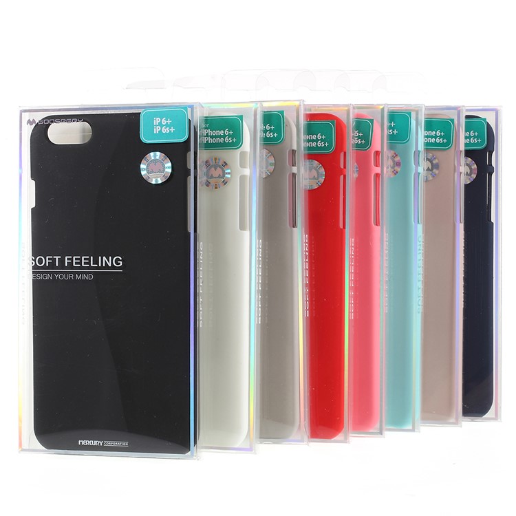 MERCURY GOOSPERY Anti-fingerprint Matte TPU Mobile Case for iPhone 6s Plus/6 Plus - Black-6