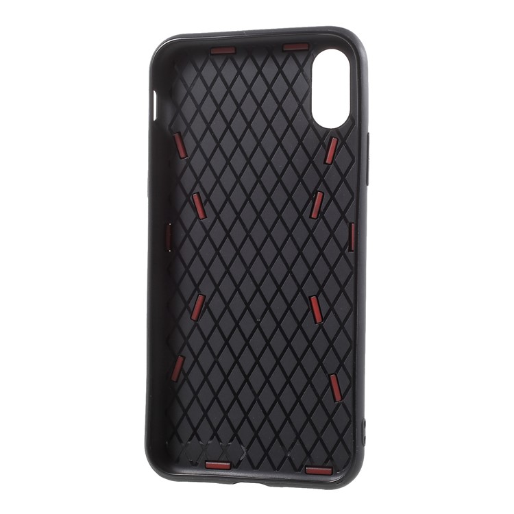 TPU + PC Hybrid Game Joysticks Case with Finger Ring Kickstand for iPhone X - Black-11