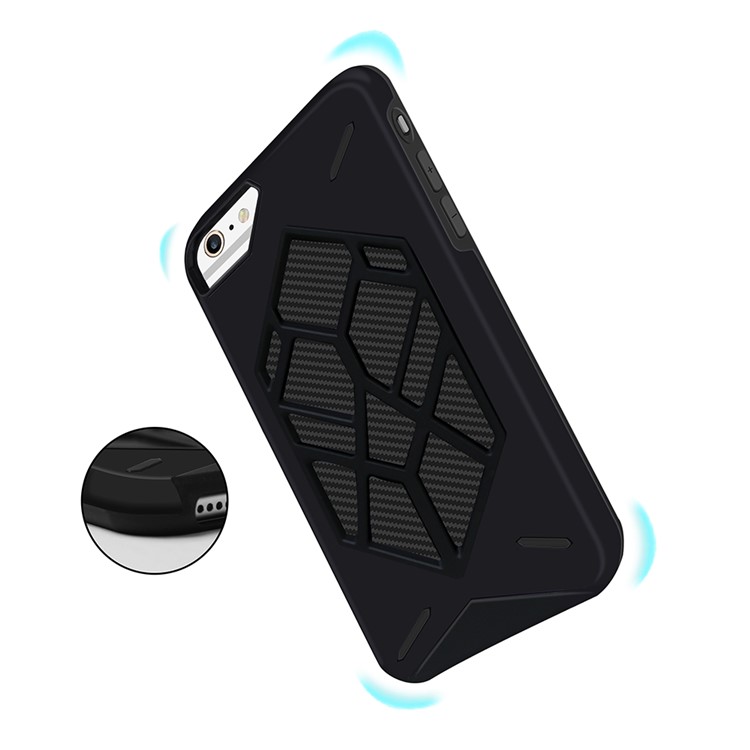 Cool Geometric Figure PC + Silicone 2-piece Shockproof Hybrid Back Case for iPhone 8/7/6s/6 - Black-7