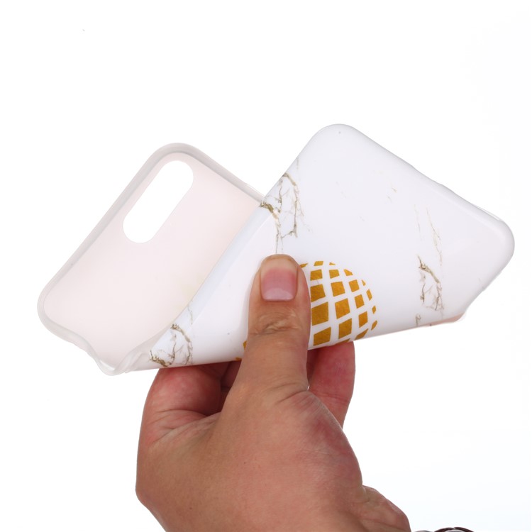Stylish Marble Pattern IMD TPU Phone Case for iPhone 8 Plus/7 Plus 5.5 inch - Pineapple-3