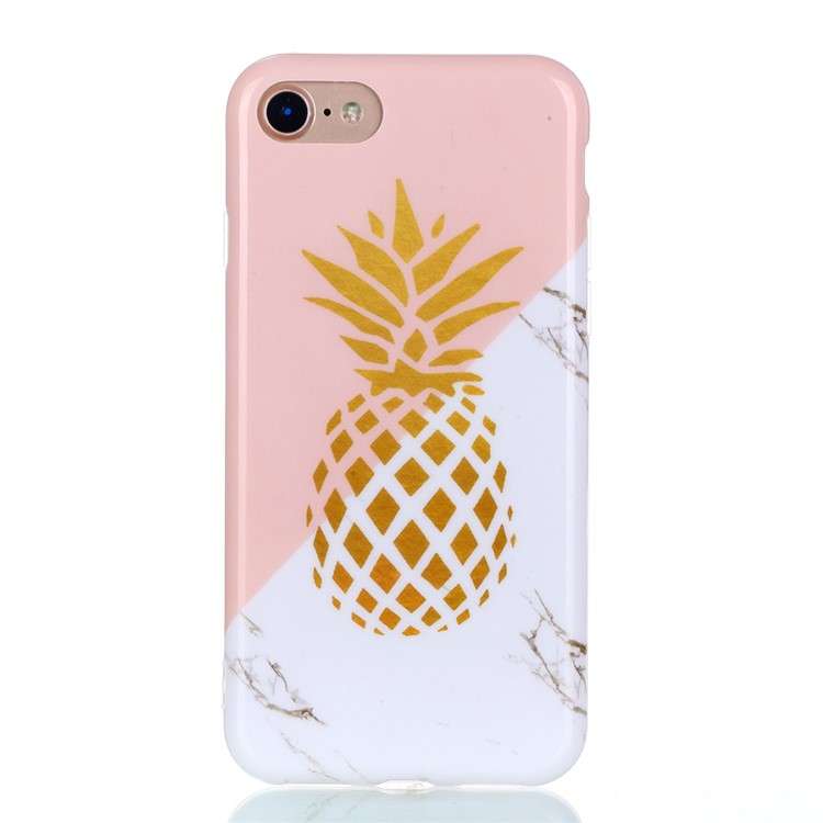 Pattern Printing Soft TPU Case for iPhone 8/7 - Pineapple Pattern-1