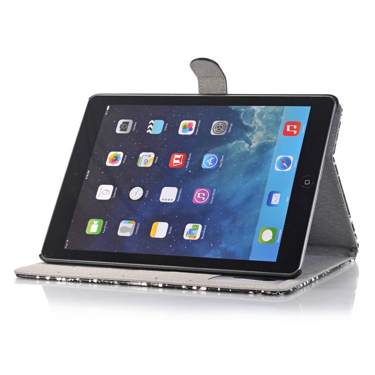 Starry Sky Wallet Stand Leather Smart Case for iPad 9.7-inch (2018)/9.7-inch (2017) - White-5