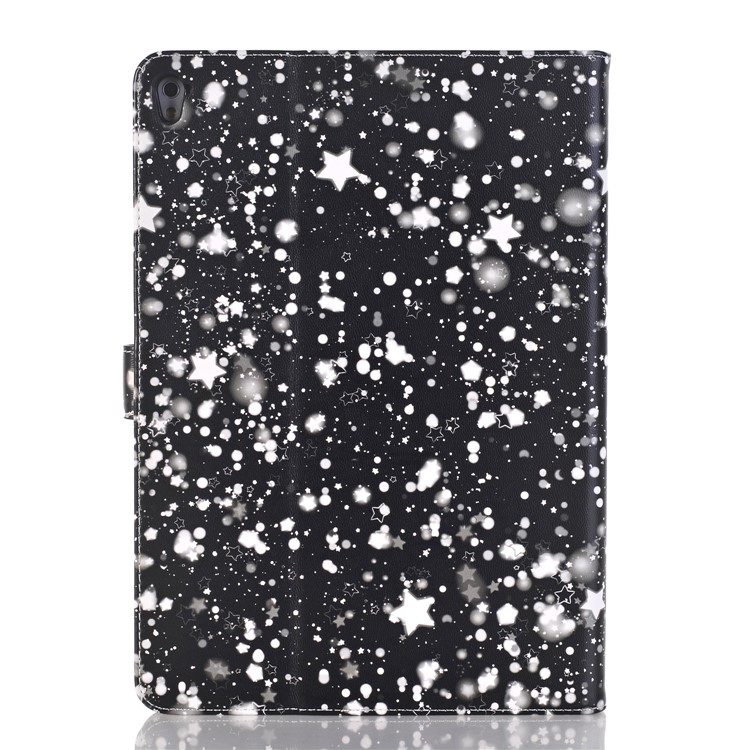 Starry Sky Pattern Smart Awakening Stand Leather Wallet Flip Case for iPad 9.7 (2018) / 9.7 (2017) - White-2