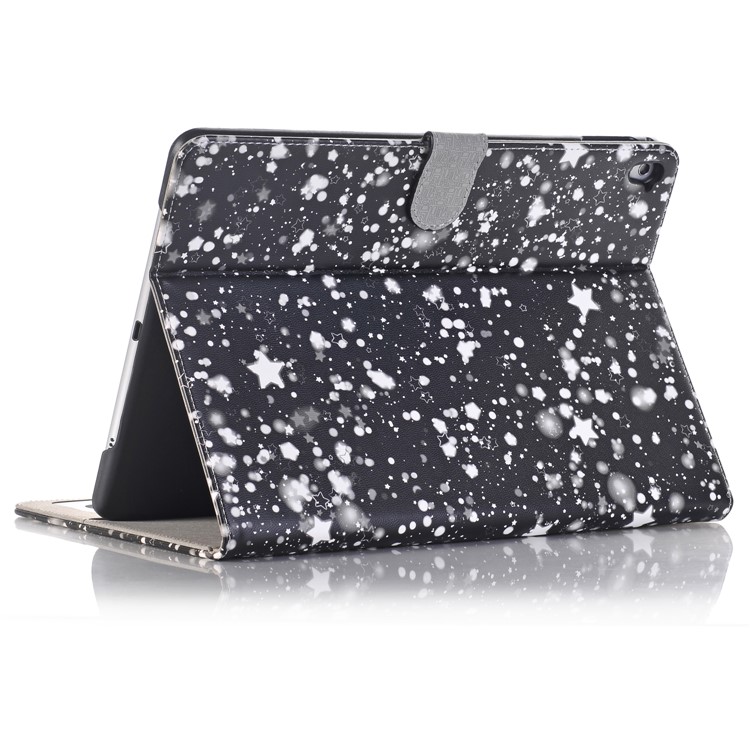 Starry Sky Pattern Smart Awakening Stand Leather Wallet Flip Case for iPad 9.7 (2018) / 9.7 (2017) - White-4