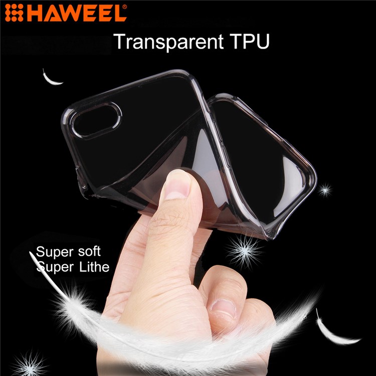 HAWEEL HWL2205 Soft Clear TPU Case for iPhone 8/7 4.7 inch - Black-5