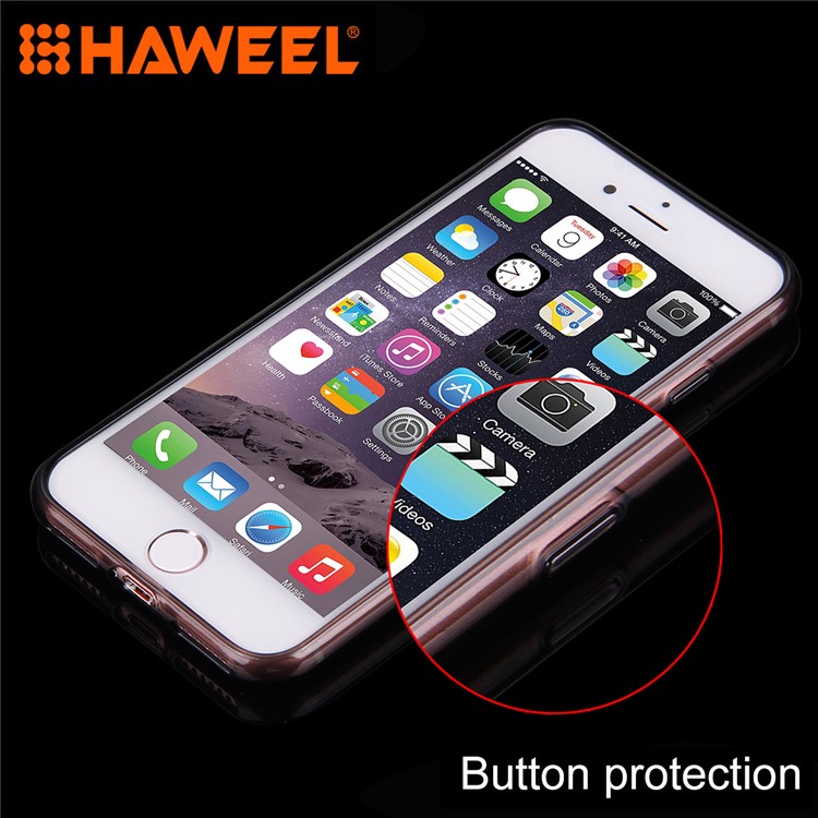 HAWEEL HWL2205 Soft Clear TPU Case for iPhone 8/7 4.7 inch - Black-8