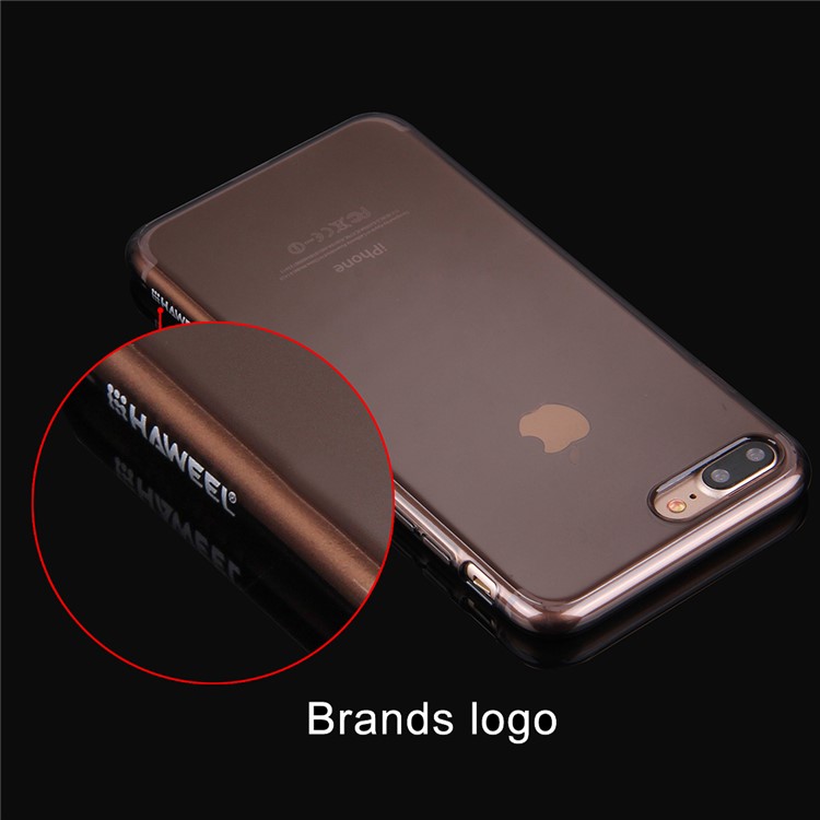 HAWEEL HWL2206 Soft Clear TPU Case for iPhone 8 Plus/7 Plus 5.5 inch - Black-10