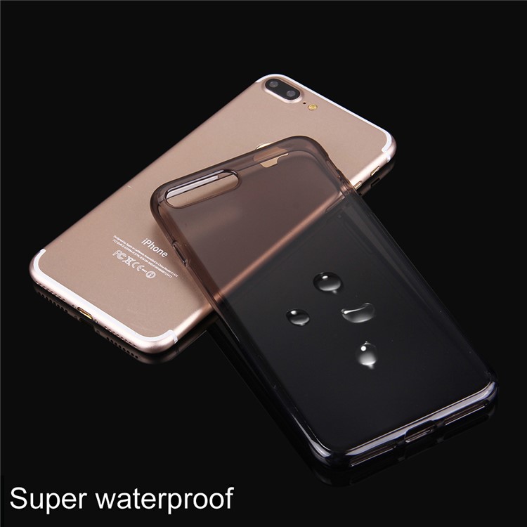 HAWEEL HWL2206 Soft Clear TPU Case for iPhone 8 Plus/7 Plus 5.5 inch - Black-6
