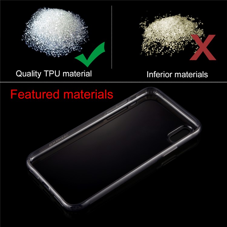 HAWEEL HWL2210 Ultra-thin TPU Case for iPhone X - Black-7
