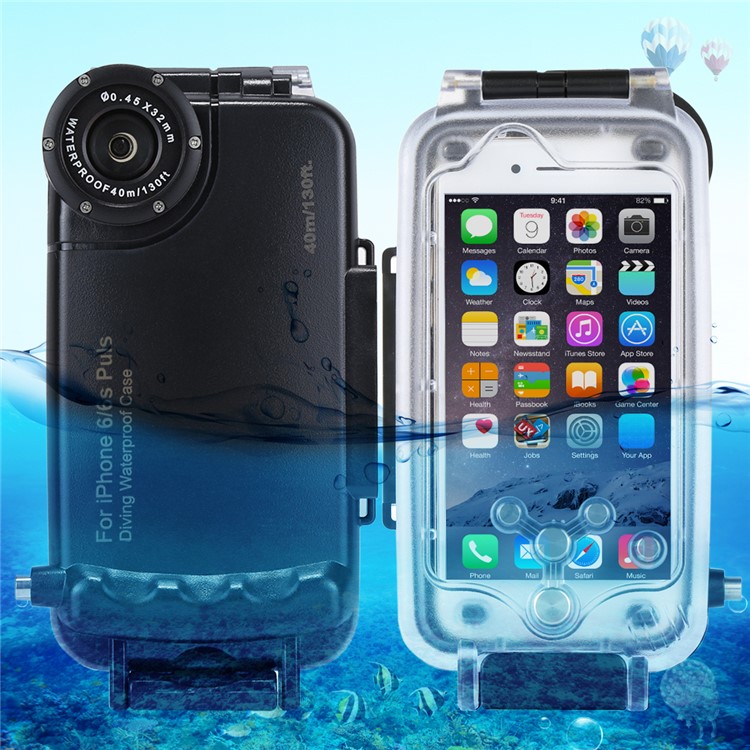 HAWEEL HWL2500B 40M Waterproof Snow/Shock/Dirt Proof Case with Camera Lens for iPhone 6s Plus / 6 Plus - Black-1