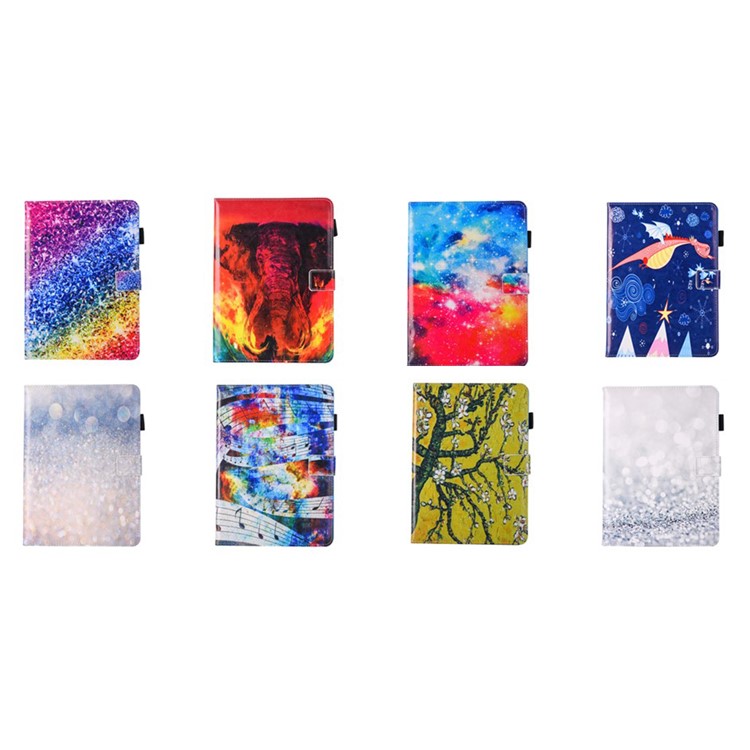 Patterned Leather Stand Smart Case for iPad 9.7-inch (2018)/9.7-inch (2017)/Air 2/Air - Colorful Glitter Pattern-11