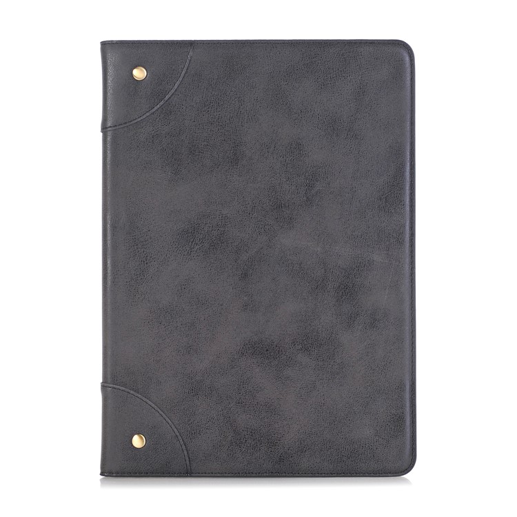 Vintage Crazy Horse Leather Stand Wallet Protection Case for iPad Pro 9.7 inch (2016) - Black-2