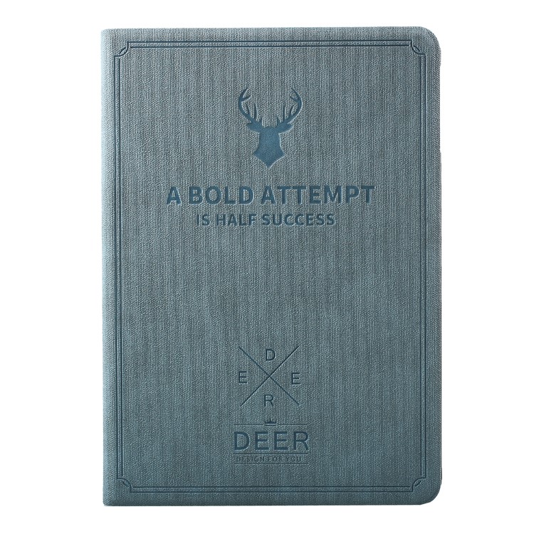 

Imprint Deer and Quote Flip Stand Leather Shell Case for iPad 9.7-inch (2018)/9.7-inch (2017)/Air 2/Air - Blue