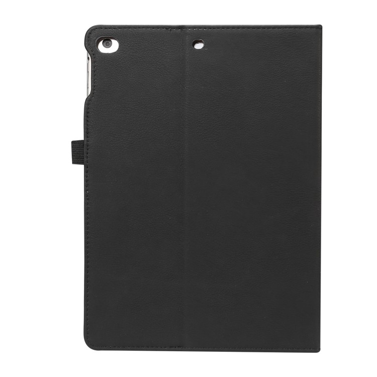 For iPad 9.7-inch (2018) / (2017) Business Style Card Holder Stand PU Leather Smart Case - Black-3