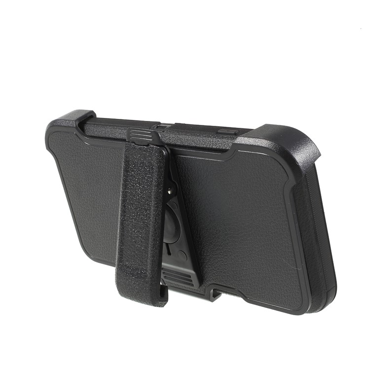Heavy Duty Rugged PC + Silicone Hybrid Belt Clip Kickstand Case for iPhone 8 Plus / 7 Plus / 6s Plus / 6 Plus - Black-4