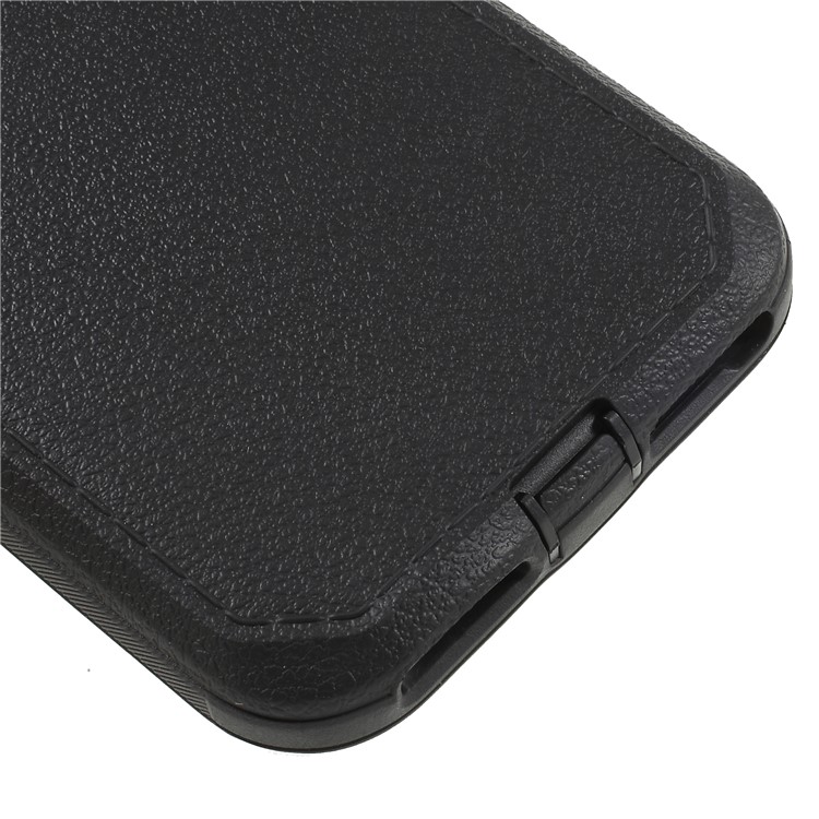 Heavy Duty Rugged PC + Silicone Hybrid Belt Clip Kickstand Case for iPhone 8 Plus / 7 Plus / 6s Plus / 6 Plus - Black-9