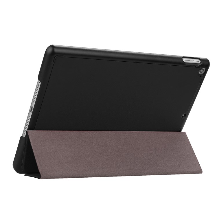 Tri-fold Stand Smart Leather Tablet Case with Pen Slot for iPad 9.7-inch (2018) / 9.7-inch (2017) - Black-5