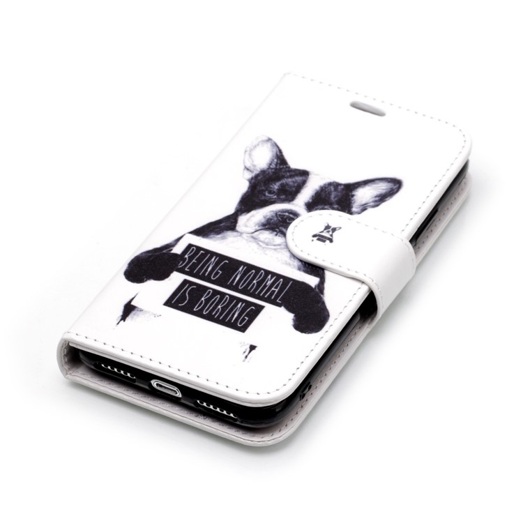 Pattern Printing Detachable 2-in-1 Wallet Leather Cell Phone Cover for iPhone X - Dog-4
