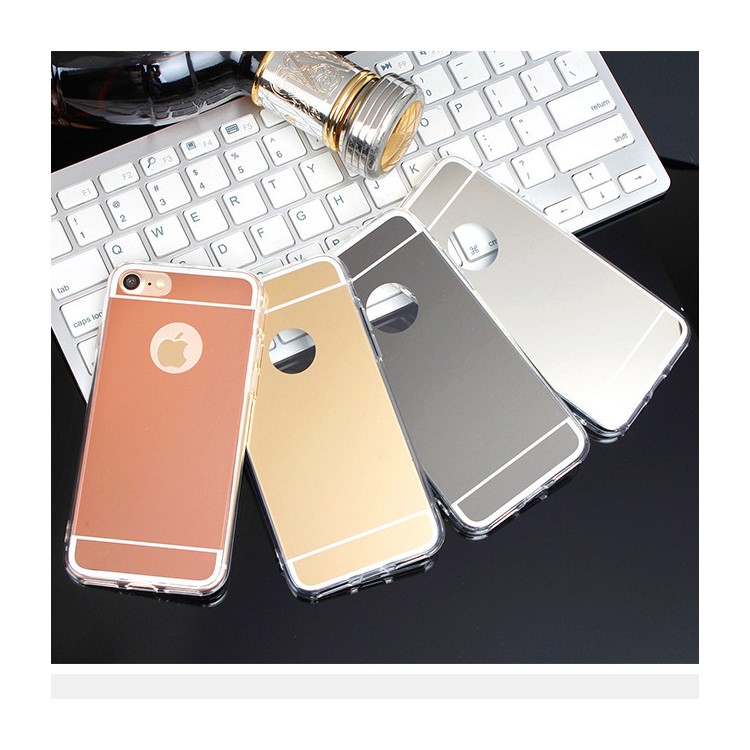 Mirror-like Electroplated TPU Mobile Case for iPhone 8 / 7 4.7 inch - Black-3