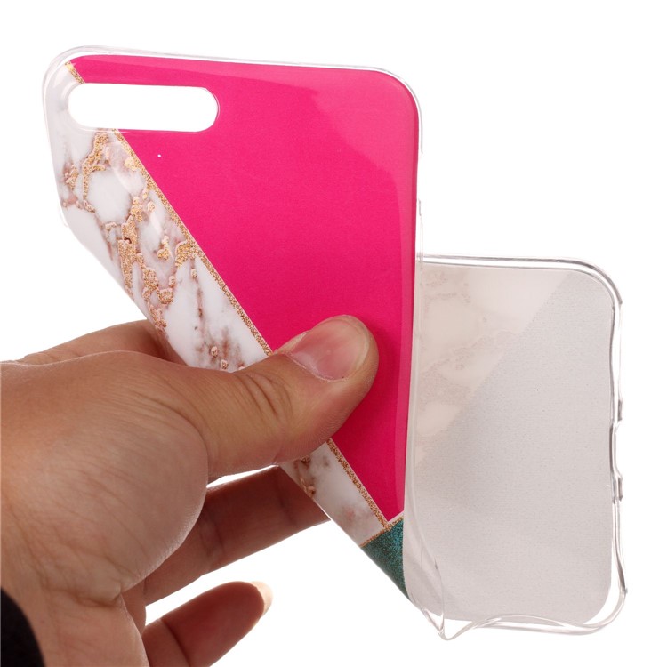 Funda De Tapa De Polímero En Polvo IMD TPU Para Iphone 8 Plus / 7 Más - Rojo / Verde-4