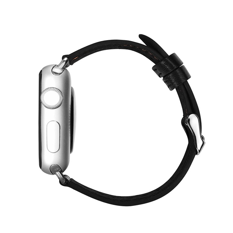 XOOMZ Klassische PU Leder Wabenband Für Apple Watch Serie 2/1 38mm - Schwarz-4