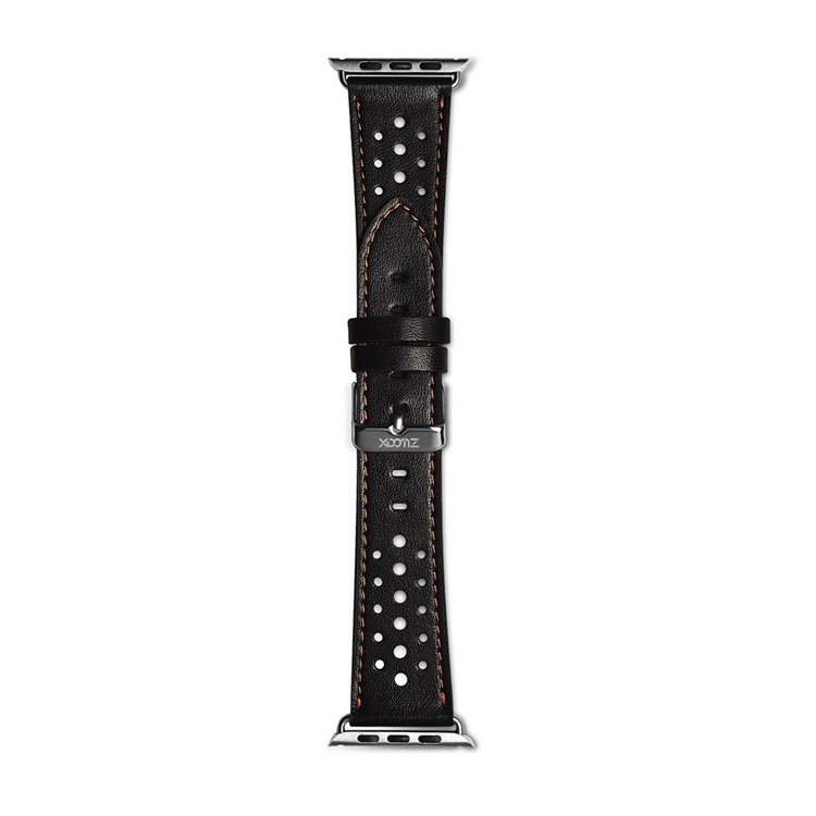 XOOMZ Klassische PU Leder Wabenband Für Apple Watch Serie 2/1 38mm - Schwarz-5