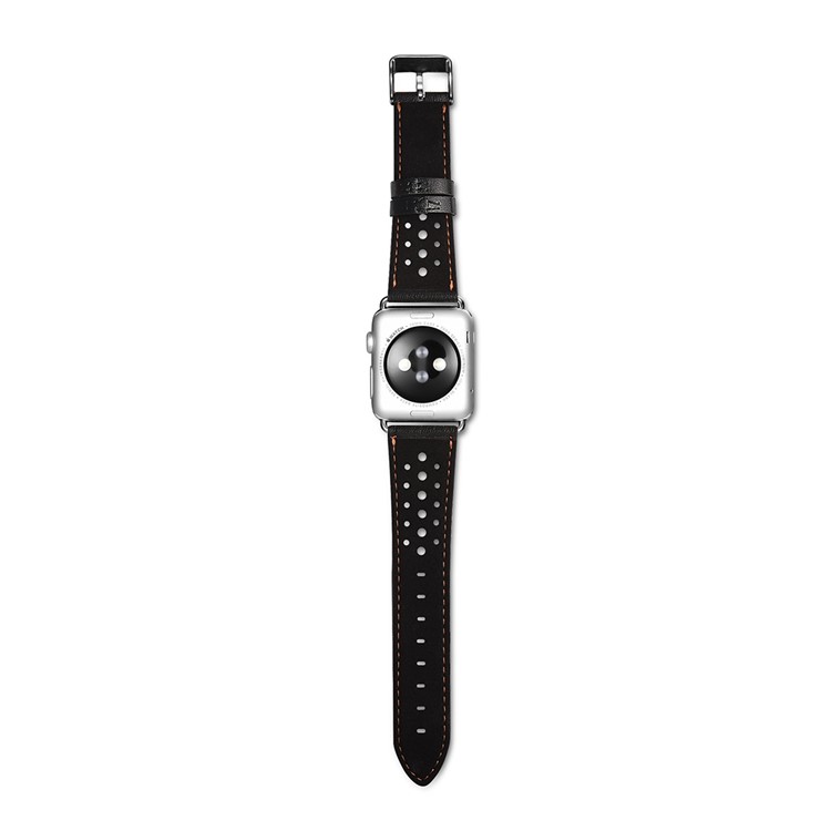 XOOMZ Klassische PU Leder Wabenband Für Apple Watch Serie 2/1 38mm - Schwarz-7