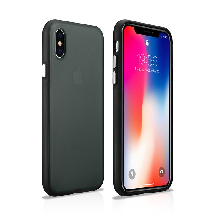 Xoomz slim pc + tpu гибридный задний чехол для iphone x - черный