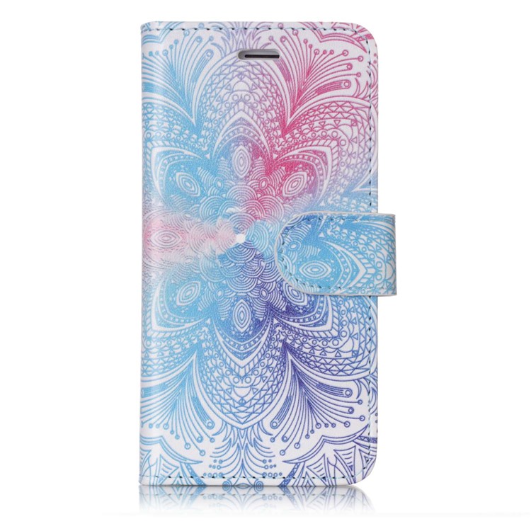 

For iPhone 8 / 7 4.7 inch Patterned Detachable 2-in-1 Wallet Leather Cover Case - Symmetry Pattern, iPhone 8