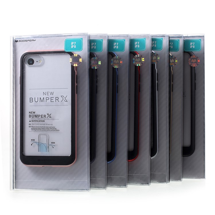 MERCURY GOOSPERY Destacável Acrílico Tampa Do Telefone TPU PC Para Iphone 8/7 4,7 Polegadas - Preto-7