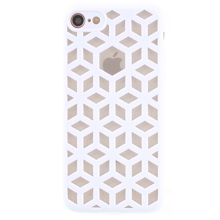 

Maze Pattern TPU + PC Hybrid Back Casing Cover for iPhone 8 / 7 4.7 inch - White