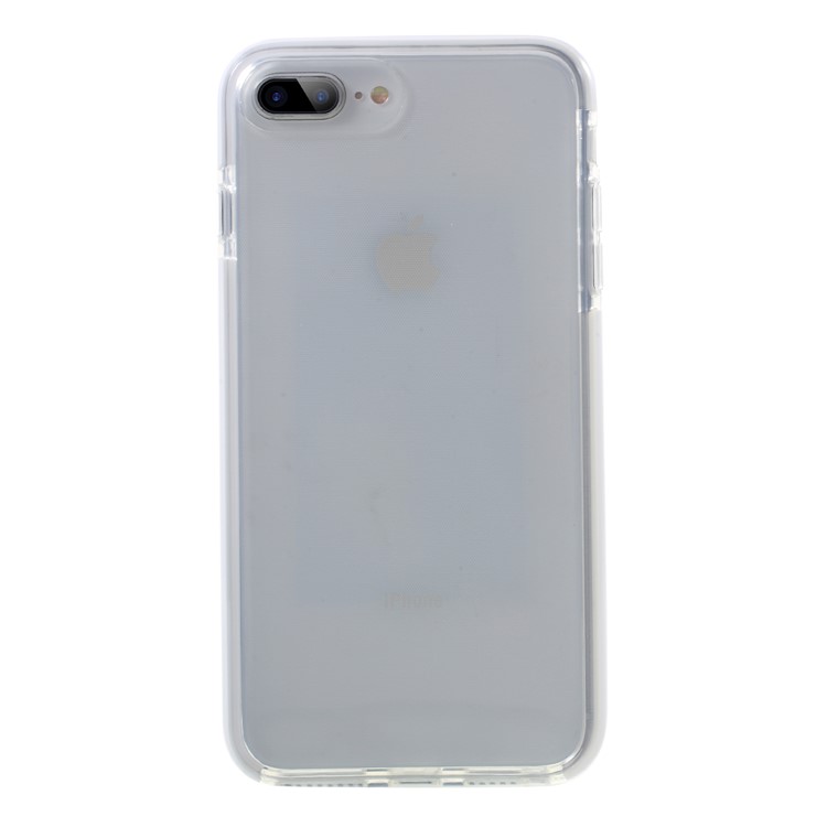 

For iPhone 6s Plus/6 Plus/7 Plus/8 Plus 5.5 inch Bi-color Drop-proof TPU Back Cover - Transparent