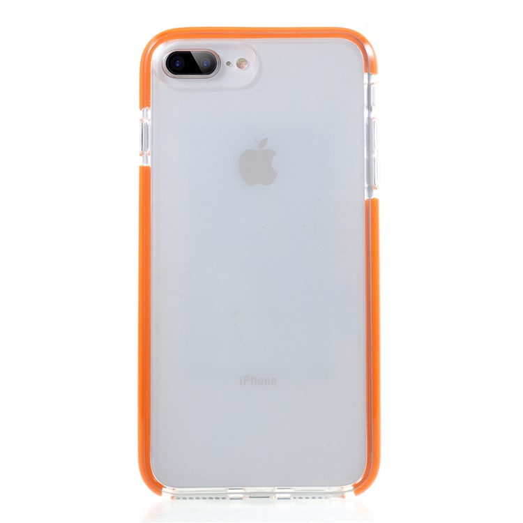 

For iPhone 6s Plus/6 Plus/7 Plus/8 Plus 5.5 inch Bi-color Drop-proof TPU Phone Case - Orange