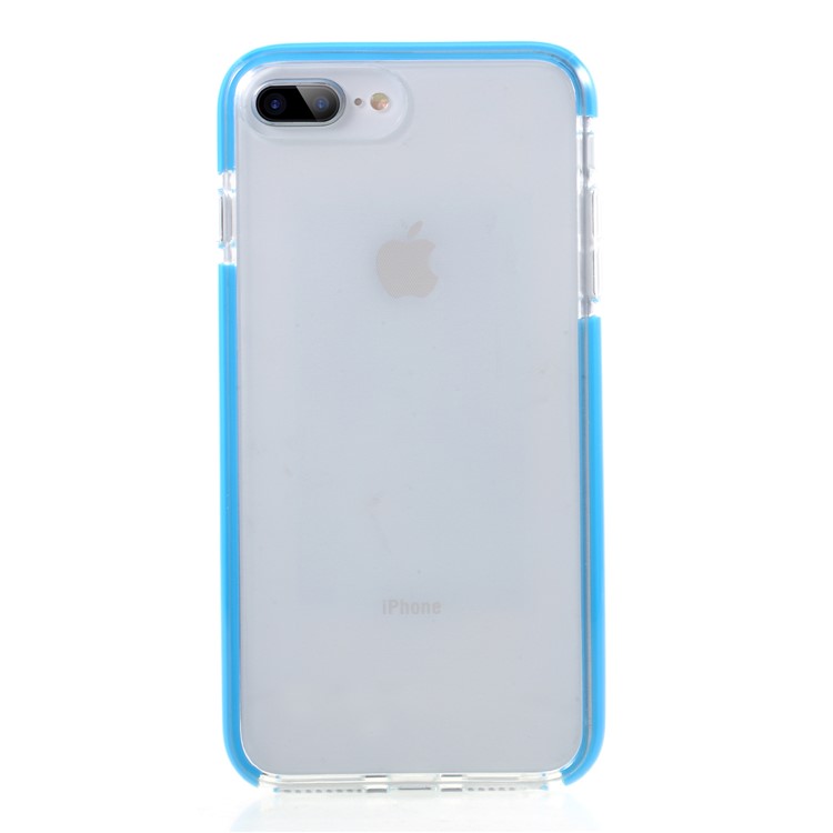 

For iPhone 6s Plus/6 Plus/7 Plus/8 Plus 5.5 inch Bi-color Drop-proof Flexible TPU Featherweight Phone Cover - Blue