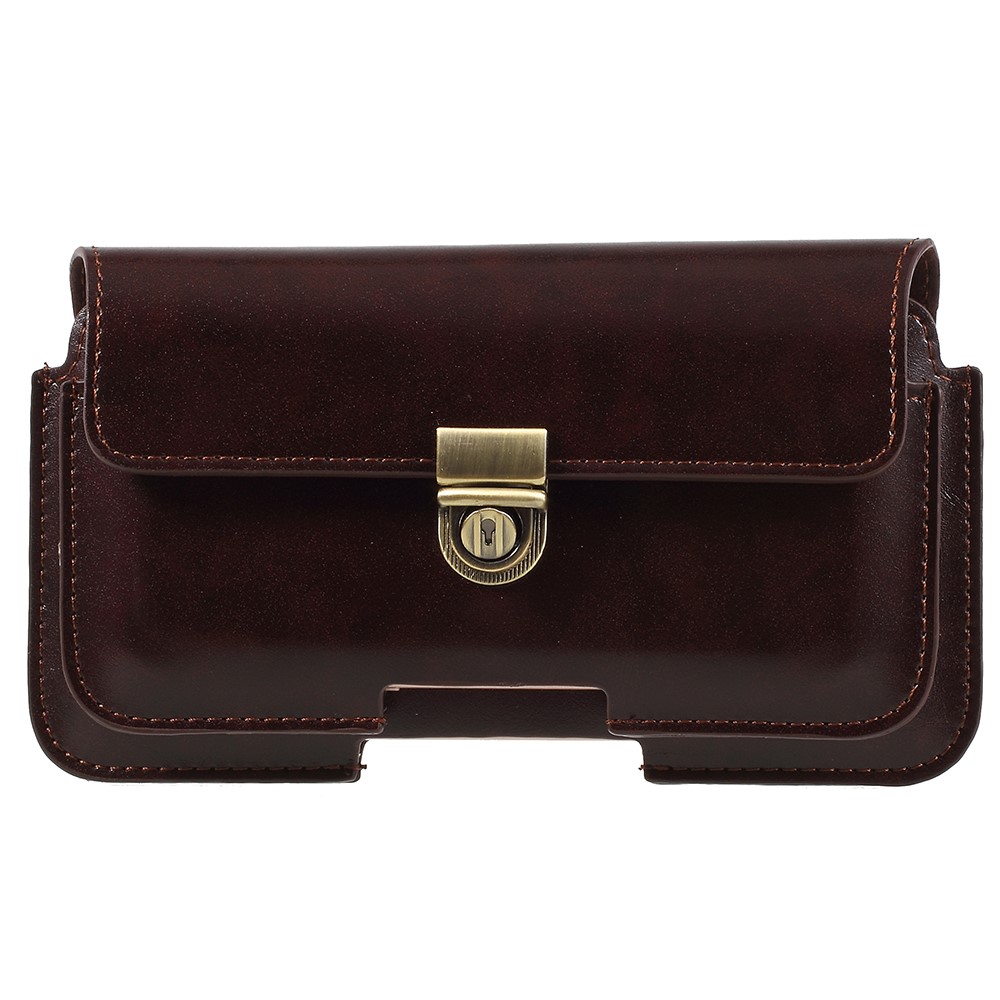 Portemonnaie PU-Leder Schützende Handytasche Hülle Für Samsung Galaxy Note 8 / S9 + / S8 + Usw. - Braun-2