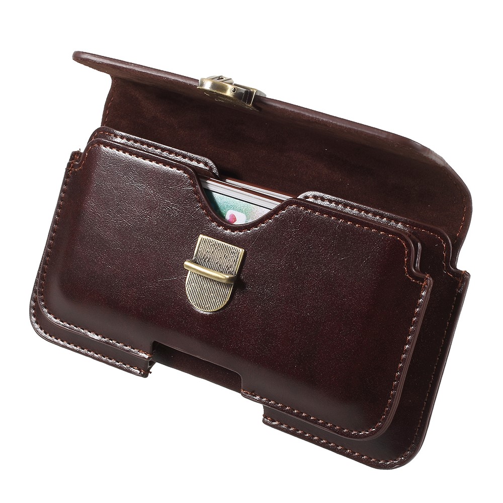 Portemonnaie PU-Leder Schützende Handytasche Hülle Für Samsung Galaxy Note 8 / S9 + / S8 + Usw. - Braun-5