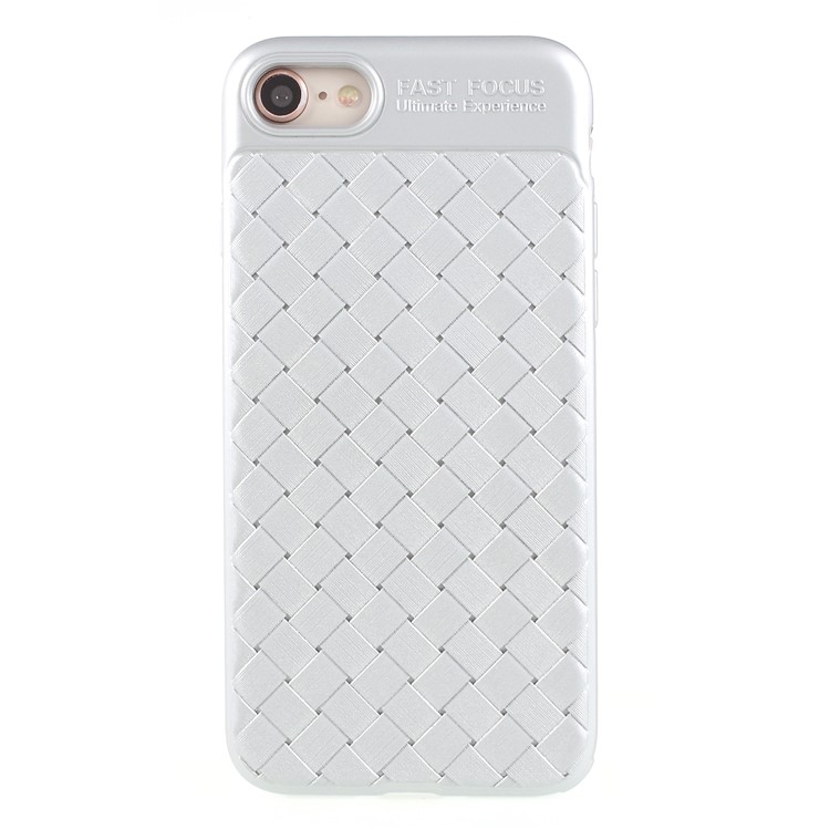 

Woven Texture Soft TPU Shell for iPhone 8/7 4.7 inch - Silver