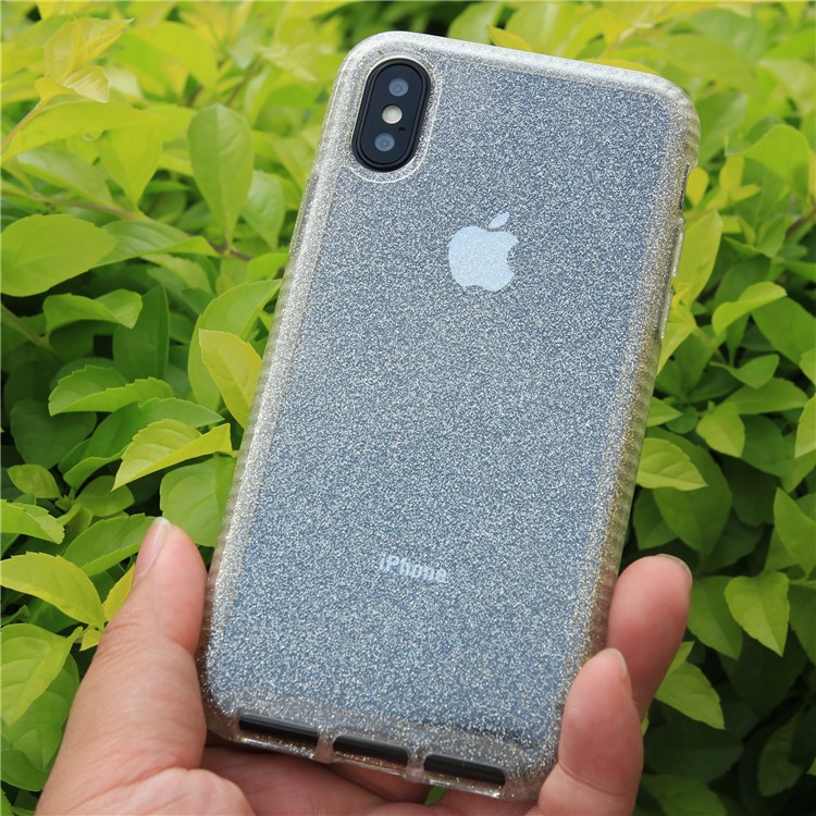 

Anti-bump Внезапный Порошок Ясный Задняя Крышка TPU Для Iphone X (10) 5.8 Дюйма - Прозрачный